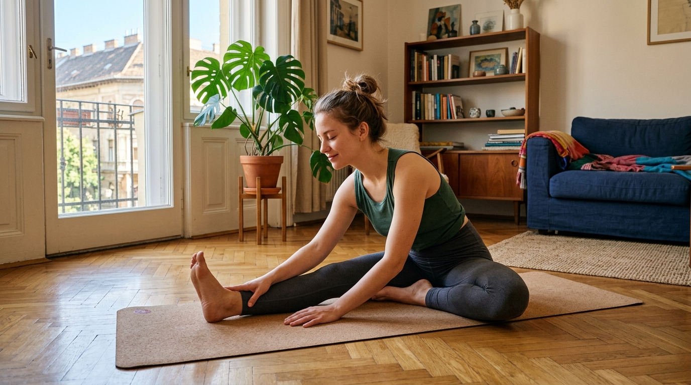 Máté Bálint, mozgásszerkesztő portréja egy budapesti otthonban